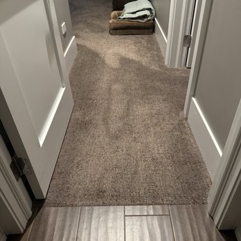 American Carpet Distributors - Weird oval marking that according the company is a "flaw" so they refused to replace nor will they fix. - Carpeting Near Me
