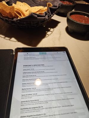 Menu photo 1 Pancho & Willie's Cantina Sparks, NV