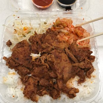 Steve's Korean Bbq - spicy pork!  powered me through my studying - Korean Near Me - Berkeley, California