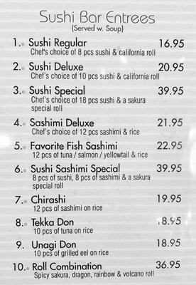 Menu photo 5 Sakura Japanese Restaurant Virginia Beach, VA
