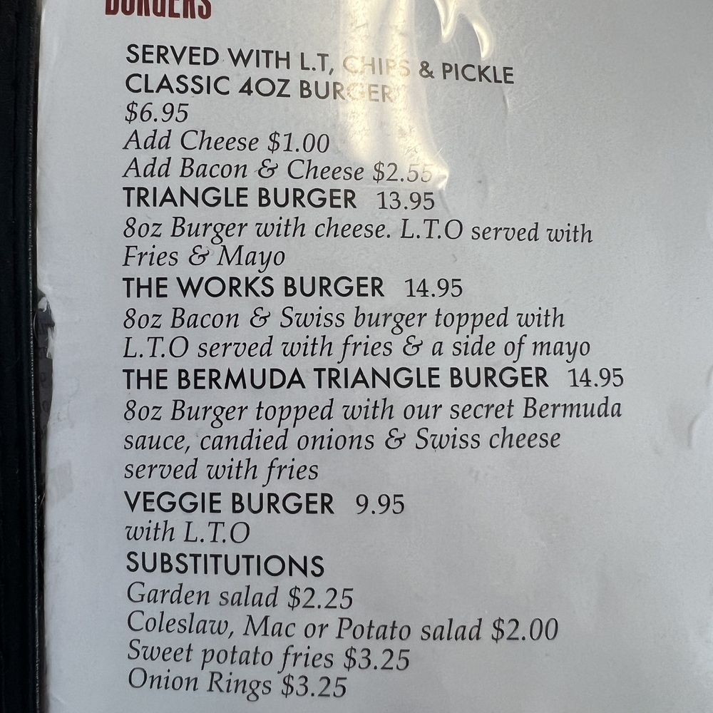 Triangle Diner - The Bermuda Triangle Burger - Diners Near Me - Saratoga Springs, New York Triangle Diner - The Bermuda Triangle Burger - Diners Near Me - Saratoga Springs, New York