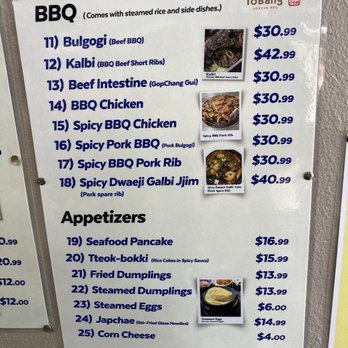 ToBang - Menu - Korean Near Me - Santa Clara, California ToBang - Menu - Korean Near Me - Santa Clara, California