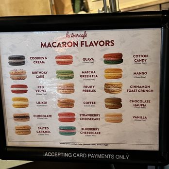 La Tour Cafe - Macaron flavors. - Cafes Near Me - Honolulu, Hawaii La Tour Cafe - Macaron flavors. - Cafes Near Me - Honolulu, Hawaii