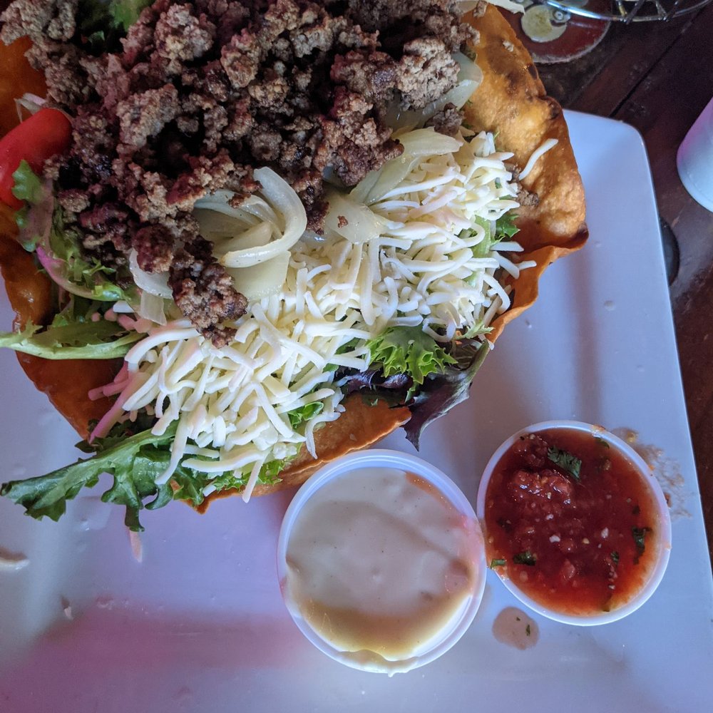 Red Rooster IceHouse - Taco salad with beef. - American Near Me - Hawkins, Texas Red Rooster IceHouse - Taco salad with beef. - American Near Me - Hawkins, Texas