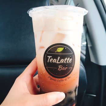 TeaLatte Bar - Osmanthus tea + whole milk + tapioca - Coffee & Tea Near Me - Carrollton, Texas