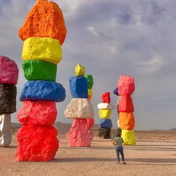 Seven Magic Mountains - Public Art Near Me - Las Vegas, Nevada Seven Magic Mountains - Public Art Near Me - Las Vegas, Nevada