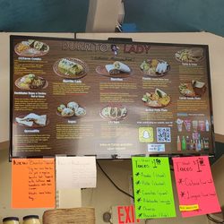 The Burrito Lady - Menu