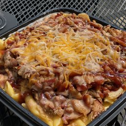 Mac and cheese with pulled pork (carry out) Mac and cheese with pulled pork (carry out)