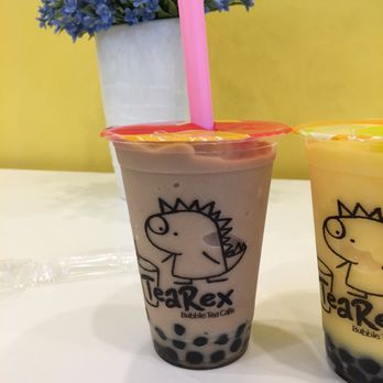 TeaRex Bubble Tea Cafe - Ice blended milk tea with tapioca. Regular size (16oz) - Bubble Tea Near Me - Skokie, Illinois
