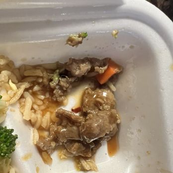 Panda Express - The beef I got! Seriously! WOW are y'all rationing - Chinese Near Me - San Antonio, Texas