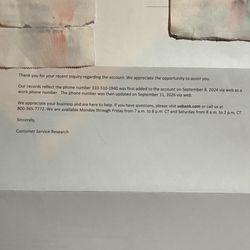 Stare Case - Letter from Bank- apparently someone from number 310-510-1940 used Web to install their number as my business number. Whos involved Answers?