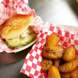 The Arepa Chef - Reina Pepiada (Queen) & Side of Sweet Plantains