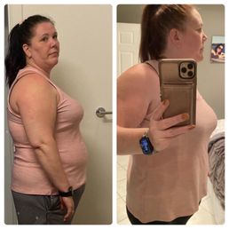 Before and current with trainer CJ! Before and current with trainer CJ!