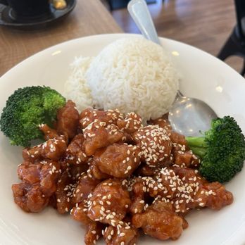 606 - Sesame chicken rice plate - Hong Kong Style Cafe Near Me - San Francisco, California