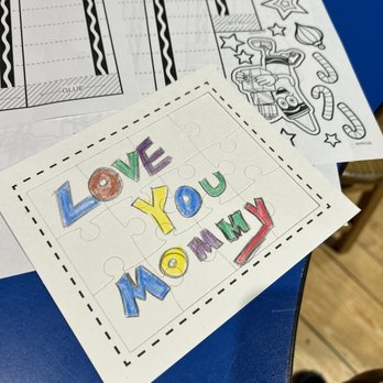 Crayola Experience - This is a homemade Puzzle - kids can make a unique drawing and put it through the puzzle machine to make their own jigsaw puzzle. - Amusement Parks Near Me - Easton, Pennsylvania