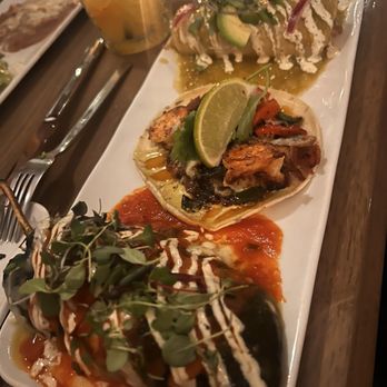 Caló Kitchen + Tequila - Seafood trio - Cocktail Bars Near Me - Costa Mesa, California