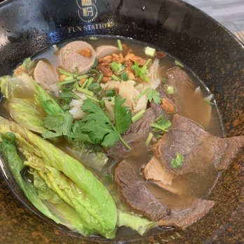 Fun Station - Beef Combo Noodle in Soup - Noodles Near Me - Honolulu, Hawaii