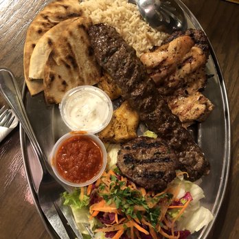 Lezzet cafe - Mix Mix-Kebab Platter - Mediterranean Near Me - Dallas, Texas Lezzet cafe - Mix Mix-Kebab Platter - Mediterranean Near Me - Dallas, Texas