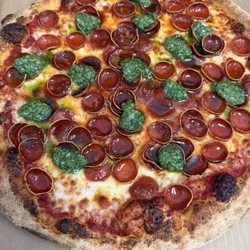 Captain Tony's Pizza - Pepperoni Pesto Pie