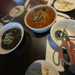 Jjajangmyeon Spicy garlic chicken Seafood Noodle  Spicy Beef Noodle