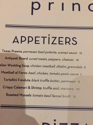 Menu photo 5 Princi Italia Plano, TX