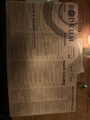 Menu photo 5 Bodrum New York, NY