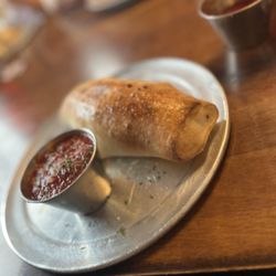 Vaccaro's Pizza & Pasta - Pepperoni Roll with side of marinara