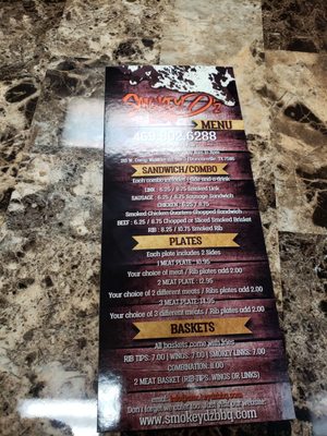 Menu photo 3 Smokey D'z BBQ Duncanville, TX Menu photo 3 Smokey D'z BBQ Duncanville, TX