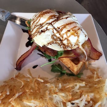 Tally's Silver Spoon - Open face waffle BLT. - Desserts Near Me - Rapid City, South Dakota Tally's Silver Spoon - Open face waffle BLT. - Desserts Near Me - Rapid City, South Dakota