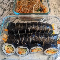 Japchae & kimbap Japchae & kimbap