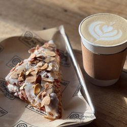 Greycliff Mill - Latte and a scone