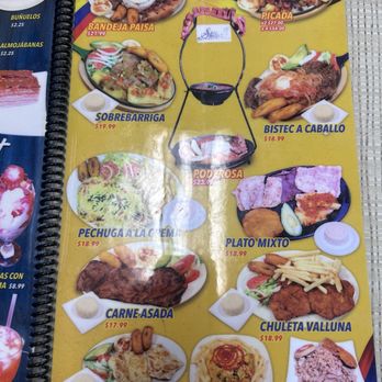 Sabor de Sanchez - Menu - Colombian Near Me - San Antonio, Texas
