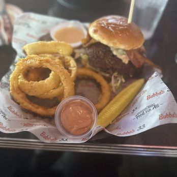 Bubba's 33 - Blackened Bleu Burger* - Burgers Near Me - San Antonio, Texas