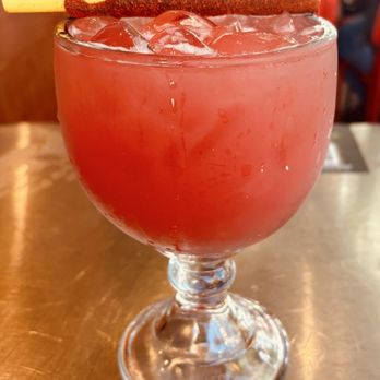 King and Queen Cantina - Classic strawberry margarita. Yummy - Mexican Near Me - Santa Monica, California
