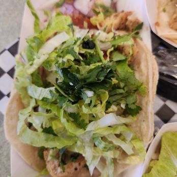 The Burger Palace - Close up... Chicken Taco - Burgers Near Me - Los Angeles, California