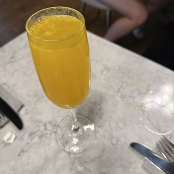 360 brunch house - Visibly spoiled mimosa , bubbling , weird residue - Breakfast & Brunch Near Me - Dallas, Texas