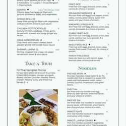 Fil-Thai - Sparta - Menu