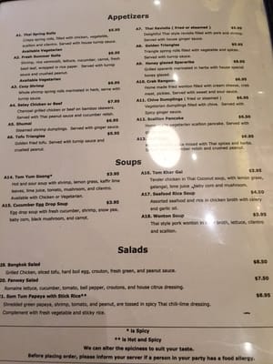 Menu photo 6 Thaitation Boston, MA