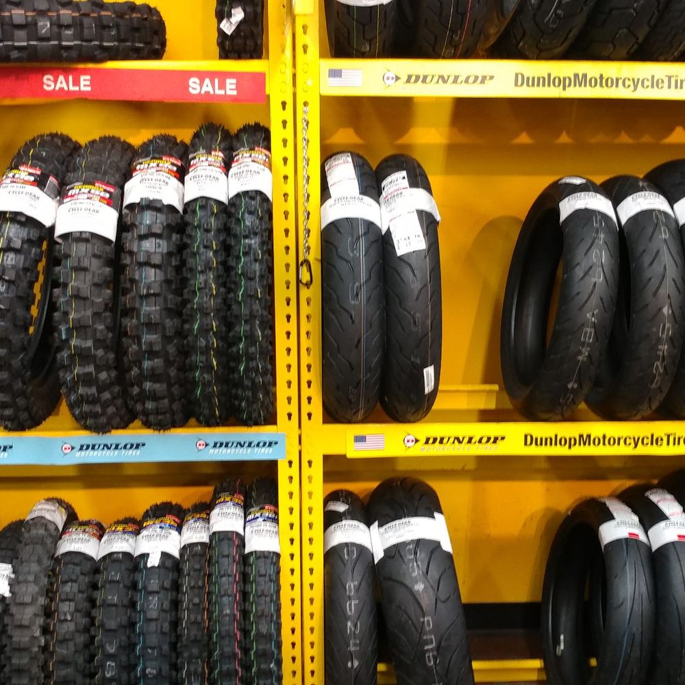 Cycle Gear - Street and dirt tires whichever one different makes models Dunlap Pirelli Michelin - Auto Parts & Supplies Near Me - Albuquerque, New Mexico
