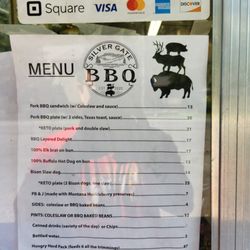 Silver Gate BBQ - Menu