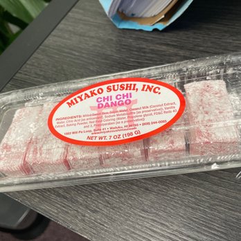 Miyako Sushi - Chi chi dango mochi (think it's was ~ $4?) - Japanese Near Me - Wailuku, Hawaii Miyako Sushi - Chi chi dango mochi (think it's was ~ $4?) - Japanese Near Me - Wailuku, Hawaii