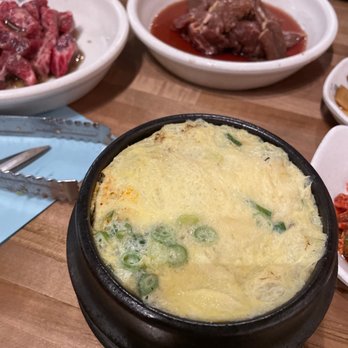 Kang's Kitchen - Steamed egg and meats in background - Barbeque Near Me - Las Vegas, Nevada Kang's Kitchen - Steamed egg and meats in background - Barbeque Near Me - Las Vegas, Nevada