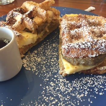 Shaky Alibi - Sausage and Gouda waffle - Coffee & Tea Near Me - Los Angeles, California Shaky Alibi - Sausage and Gouda waffle - Coffee & Tea Near Me - Los Angeles, California