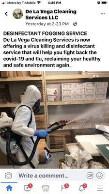 Covid-19 Disinfection - Call now for Covid-19 Fogging