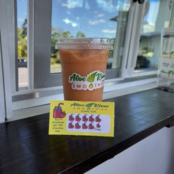 Aloe Kine Smoothies - Kona sunset and loyalty card!