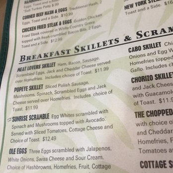Woody's Diner - Part of breakfast menu - American Near Me - Orange, California