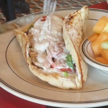 Big View Diner - Chicken gyro with Greek cucumber sauce - Diners Near Me - Charlotte, North Carolina Big View Diner - Chicken gyro with Greek cucumber sauce - Diners Near Me - Charlotte, North Carolina
