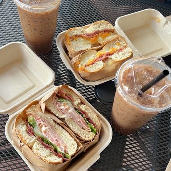 Goodfellows Coffee - Good day sandwich, good morning bagel, and two cookie butter lattes. - Coffee & Tea Near Me - Cypress, California Goodfellows Coffee - Good day sandwich, good morning bagel, and two cookie butter lattes. - Coffee & Tea Near Me - Cypress, California