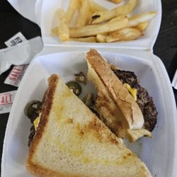 Dale's Burgers And More - Patty Melt on Texas Toast