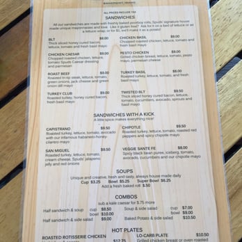 Spuds Waterfront Grill - lunch menu - American Near Me - Sandpoint, Idaho Spuds Waterfront Grill - lunch menu - American Near Me - Sandpoint, Idaho